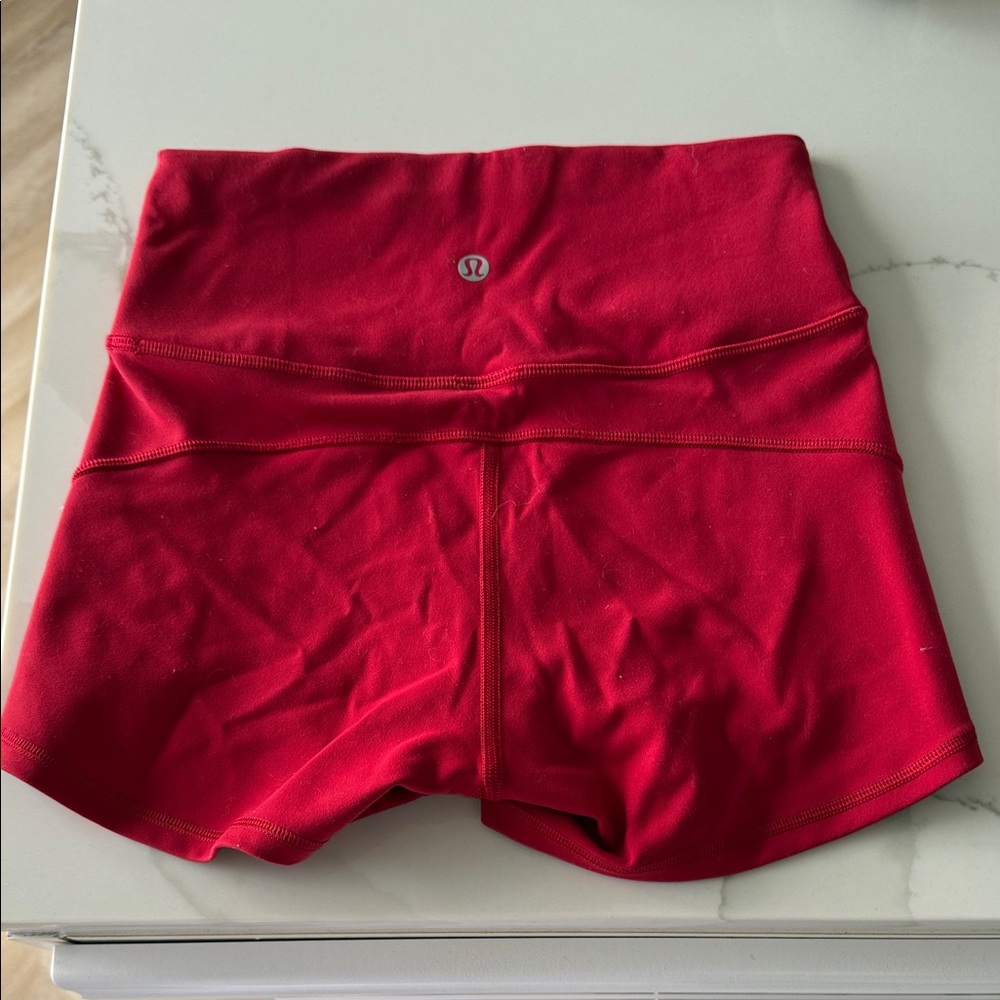 lululemon athletica Women's Red Athletic Shorts